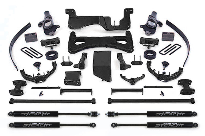 Fabtech 07-08 GM C/K2500HD C/K3500 Non Dually 8in Perf. System w/Stealth Shocks K1030M K1030M Photo - Primary