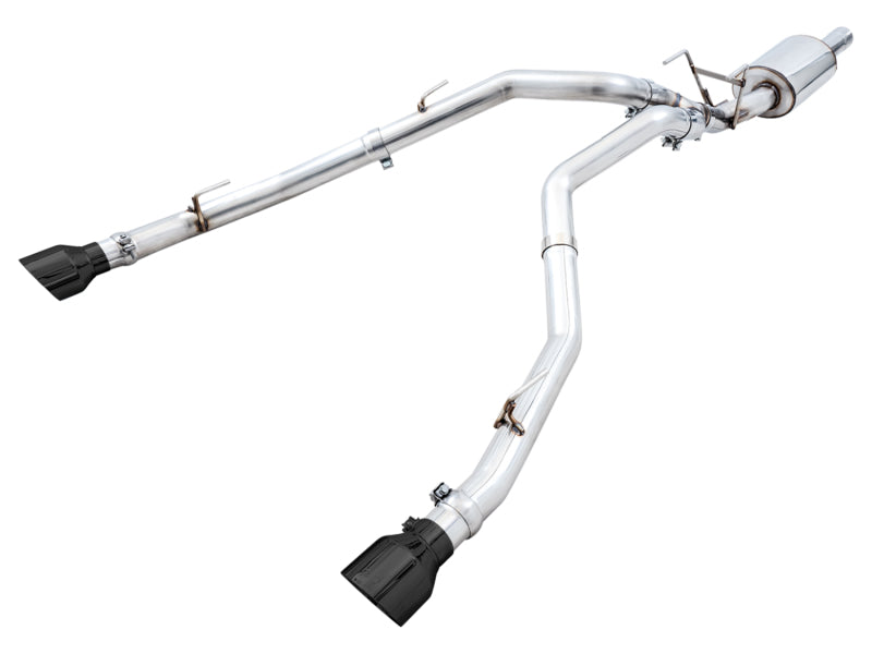 AWE Tuning 09-18 RAM 1500 5.7L (w/Cutouts) 0FG Dual Rear Exit Cat-Back Exhaust - Diamond Black Tips 3015-33004 3015-33004 Photo - Primary