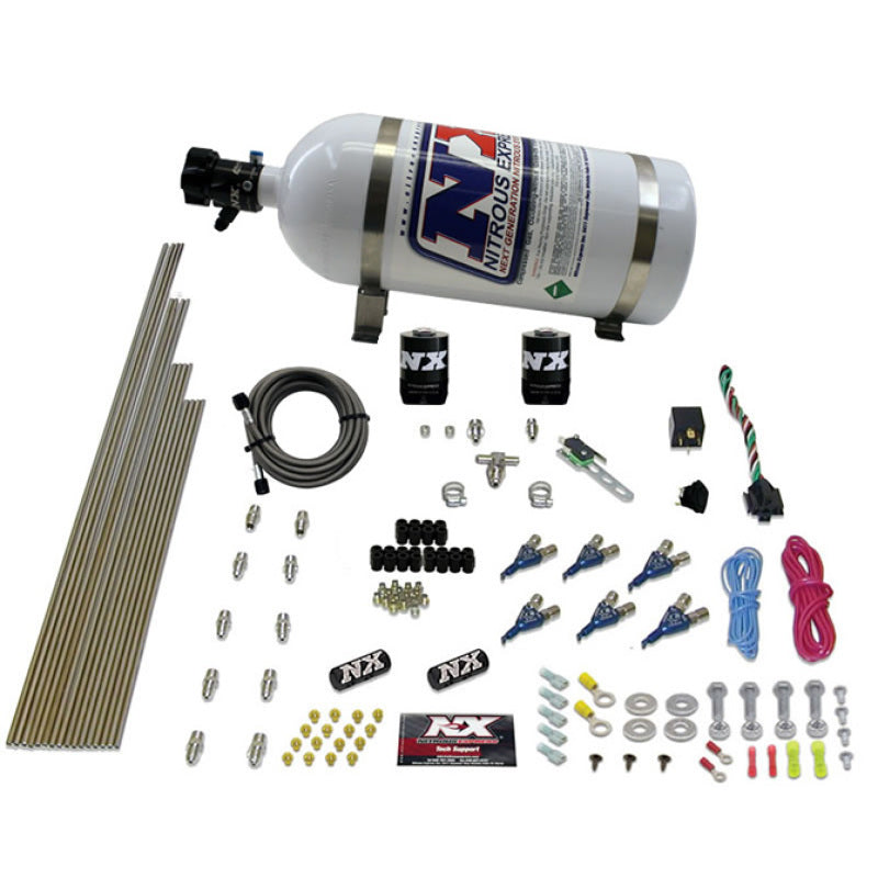 Nitrous Express V6AN Gasoline EFI Nitrous Kit (150-375HP) w/10lb Bottle 80006EFI-10 80006EFI-10 Photo - Primary