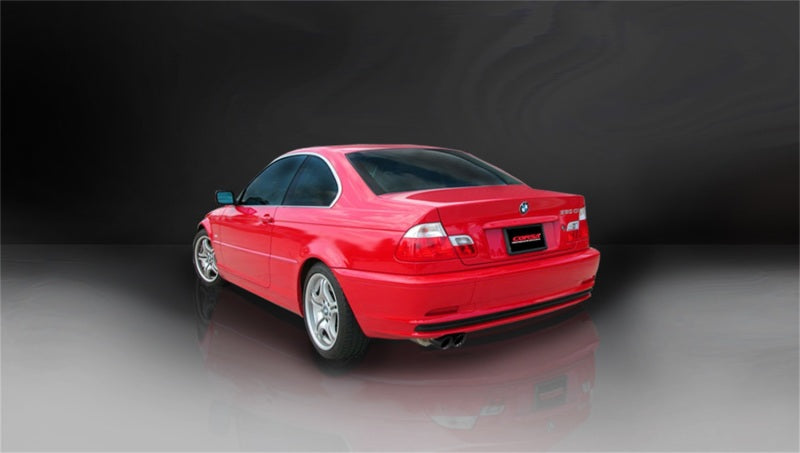 Corsa Performance 01-06 BMW 325i/ci Convertible E46 Black Sport Axle-Back Exhaust 14559BLK Photo - Mounted