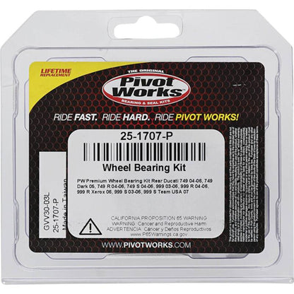 Pivot Works Ducati Wheel Bearing Kit Premium Bearings 25-1707-P 25-1707-P Photo - Primary