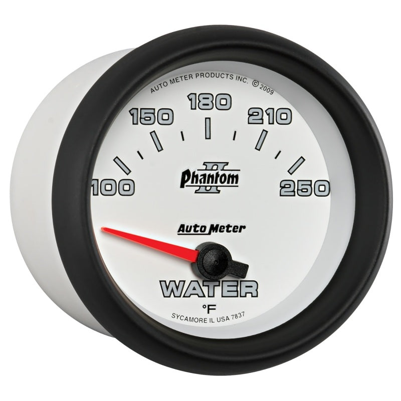 Autometer Gauge, Water Temp, 2 5/8", 100-250 deg. F, Electric, Phantom II 7837 User 5