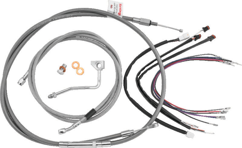 Burly Brand Gorilla Bar Control Kit 16in - Stainless Steel B30-1168 B30-1168 User 3