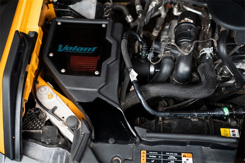 Volant 21-22 Ford Bronco 2.3L Closed Box Air Intake With DryTech 3D Dry Filter 17002D 17002D Photo - Mounted