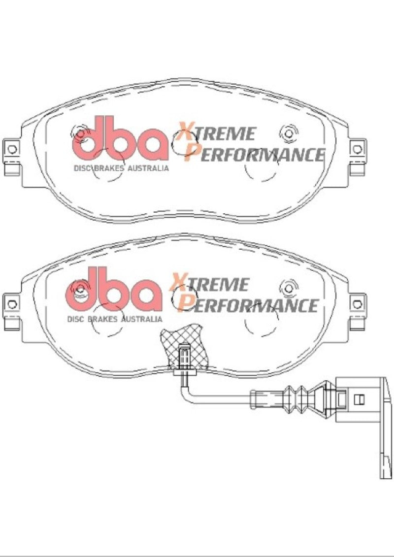 DBA 13-21 Volkswagen Golf R (MK7) XP Performance Front Brake Pads DB8849XP DB8849XP Photo - out of package