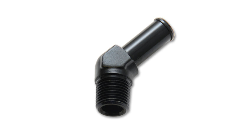 Vibrant Male NPT to Hose Barb Adapter, 45 Degree; NPT Size: 3/8 Hose Size: 3/8 11225 Photo - Primary