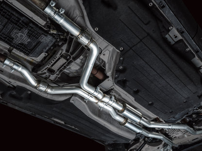 AWE Tuning 2020+ Ford Explorer ST Touring Edition Exhaust w/ Diamond Black Tips 3015-43625 3015-43625 Photo - Mounted