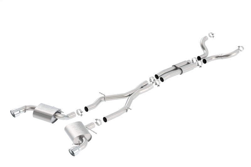Borla 16-17 Chevy Camaro SS 6.2L ATAK Catback Single Split Rear Exit Exhaust w/Single Tips 140690 140690 Photo - Primary