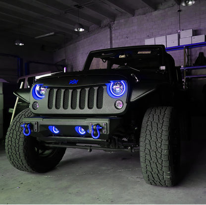 ORACLE Lighting Oracle 7in High Powered LED Headlights - Black Bezel - ColorSHIFT No Controller 5769-334 5769-334 Photo - lifestyle view