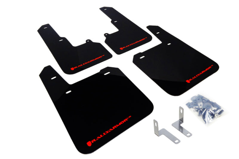 Rally Armor 2015+ Subaru Outback Mud flap Red Logo MF36-UR-BLK/RD Photo - Primary