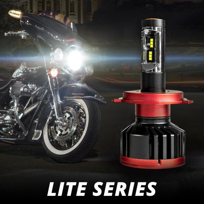 XKGLOW XK Glow H4 Motorcycle-25W High/Low Headlight Bulb w/ Built-in Driver 2nd Gen XK045001-H4-M