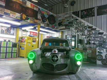 ORACLE Lighting Oracle Pre-Installed Lights 7 IN. Sealed Beam - Amber Halo 6905-005 6905-005 Photo - lifestyle view