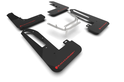 Rally Armor 2023+ Honda Civic Type R Black Mud Flap Red Logo MF97-UR-BLK-RD MF97-UR-BLK-RD Photo - Primary
