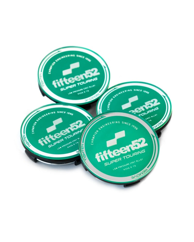 Fifteen52 Super Touring (Chicane/Podium) Center Cap Set of Four - Green/Chrome 52-ST-CAP-GREEN-SET 52-ST-CAP-GREEN-SET User 1