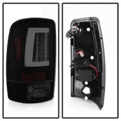 Spyder 00-06 GMC Yukon/Yukon XL V2 Light Bar LED Tail Lights - Blk Smoke (ALT-YD-CD00V2-LBLED-BSM) 5084156 5084156 Photo - Unmounted