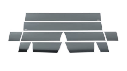 Putco 09-14 Ford F-150 Reg Cab 6.5 Short Box - 7in Wide (10pcs) Black Platinum Rocker Panels 9751411BP 9751411BP Photo - Primary
