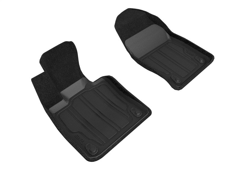 3D MAXpider 19-21 Volvo S60/V60 20-21 V60 Cross Country Elegant Hybrid 1st Row Floormat - Black SLVV03514709 SLVV03514709 Photo - Primary