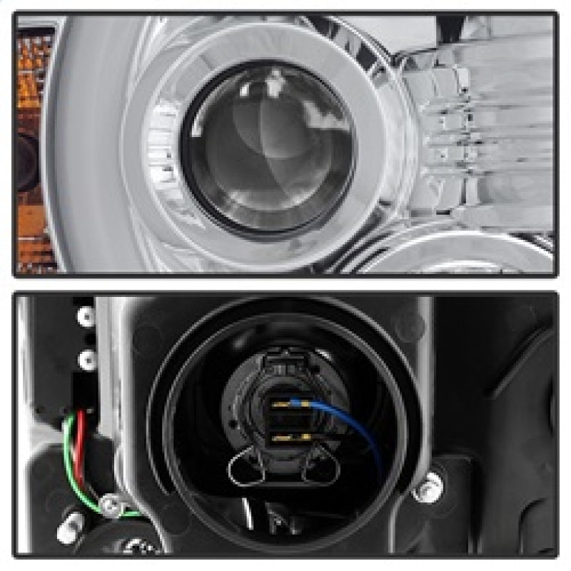 Spyder GMC Sierra 14-16 Projector Headlights Light Bar DRL Chrm PRO-YD-GS14V2-LBDRL-C 5080868 5080868 Photo - Unmounted