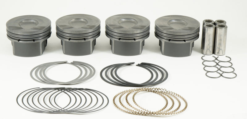 Mahle MS Piston Set 07+ Mini 77.50mm Bore 85.8mm Stroke 138.2mm Rod 20mm Pin 1cc 10.3 CR Set of 4 930067351 930067351 Photo - Primary