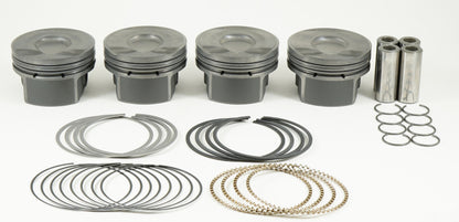 Mahle MS Piston Set 07+ Mini 77.50mm Bore 85.8mm Stroke 138.2mm Rod 20mm Pin 1cc 10.3 CR Set of 4 930067351 930067351 Photo - Primary