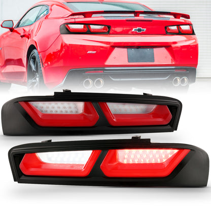 ANZO 2016-2018 Chevrolet Camaro L.E.D T.L Red/Clear 321349 321349 Photo - Primary