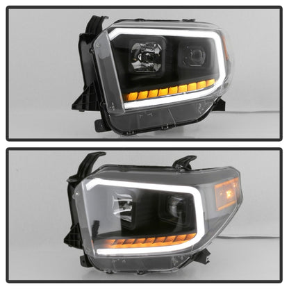SPYDER xTune 14-17 Toyota Tundra DRL LED Light Bar Projector Headlights - Black (PRO-JH-TTU14-LB-BK) 9043024 9043024 Photo - Unmounted