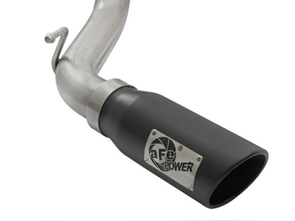aFe MACH Force-Xp 3in Stainless Steel Cat-Back Exhaust System w/Black Tip 49-46026-B Photo - Unmounted