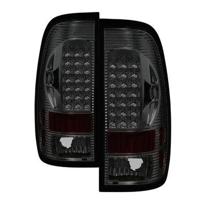 SPYDER Xtune Ford F150 Styleside 97-03 / F250/350/450/550 99-07 LED Tail Lights Smoke ALT-ON-FF15097-LED-SM 5012968 5012968 Photo - Primary