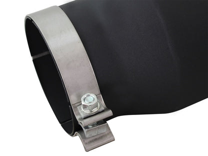 aFe MACH Force-Xp 5in 409 Stainless Steel Exhaust Tip: 5 In x 7 Out x 12L 49T50702-B12 Photo - Unmounted
