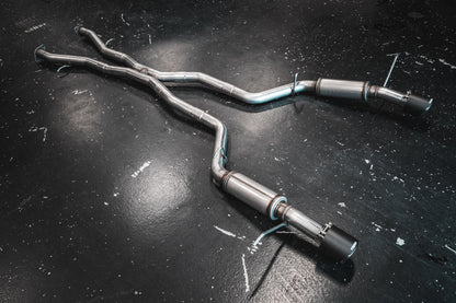 MBRP 18-23 Dodge Durango SRT 6.4L Armor Lite AL Steel 3in Cat Back Exhaust Dual Rear Exit w/ SS Tips S5105AL S5105AL Photo - Unmounted