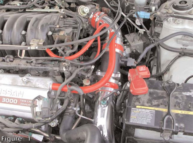 Injen 00-01 Maxima V6 3.0L Black Cold Air Intake **Special Order** RD1935BLK Photo - Mounted