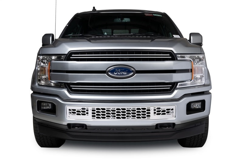 Putco 18-20 Ford F-150 - Hex Shield Style - Polished SS Bumper Grille Inserts 82161 82161 Photo - Mounted