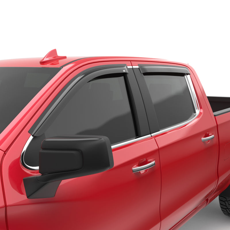EGR 2019 Chevy 1500 Double Cab Tape-On Window Visors - Set of 4 Dark Smoke 641891 641891 Photo - Primary