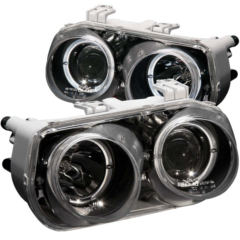 Anzo 1994-1997 Acura Integra Projector Headlights w/ Halo Black 121003 Photo - Primary
