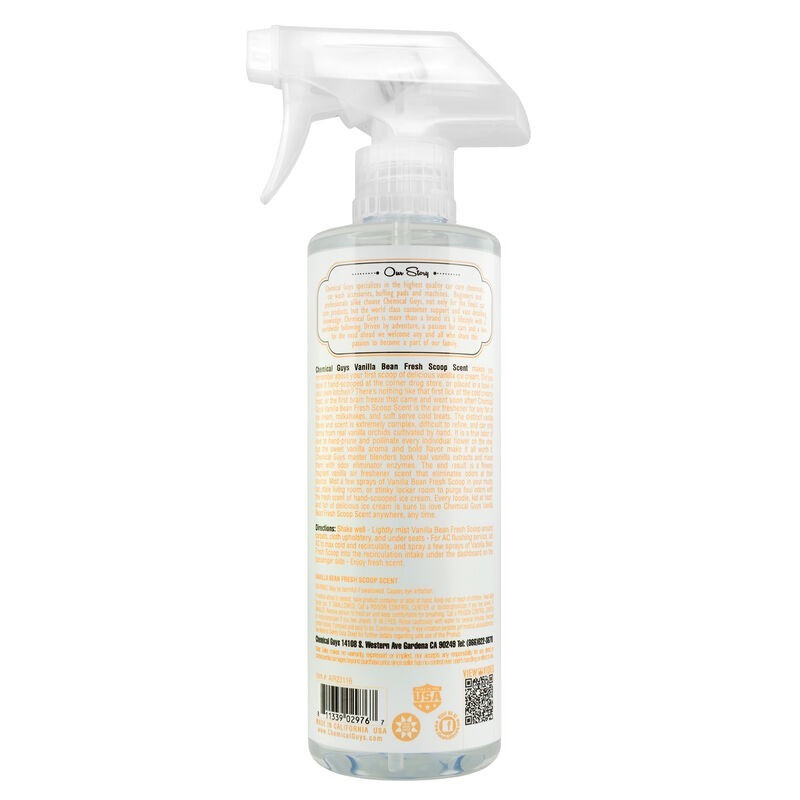 Chemical Guys Vanilla Bean Air Freshener & Odor Eliminator - 16oz (P6) AIR23116 AIR23116 User 1