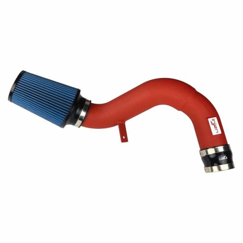 Injen Wrinkle Red Short Ram Cold Air Intake System with SuperNano-Web Dry SP3082WR Photo - Primary