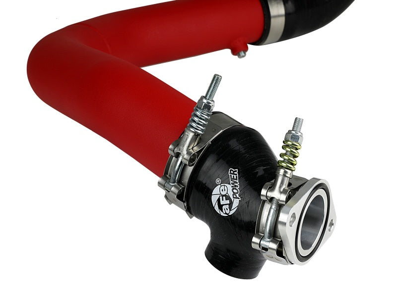 aFe BladeRunner 2.5in Aluminium Hot Side Charge Pipe 15-20 Subaru WRX 2.0T - Red 46-20378-R 46-20378-R Photo - Unmounted