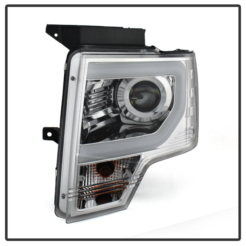 Spyder Ford F150 09-14 Projector Headlights Halogen Model- Light Bar DRL Chrm PRO-YD-FF15009-LBDRL-C 5077585 5077585 User 1