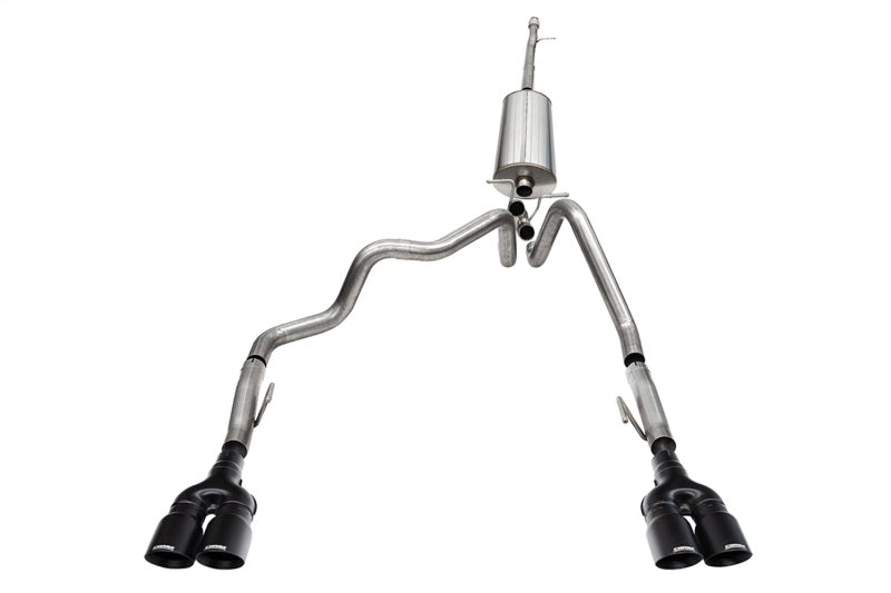 CORSA Performance Corsa 22-23 Chevrolet Silverado 1500 Cat-Back Dual Rear Exit with Twin 4in Black Tips 21238BPC 21238BPC Photo - Primary