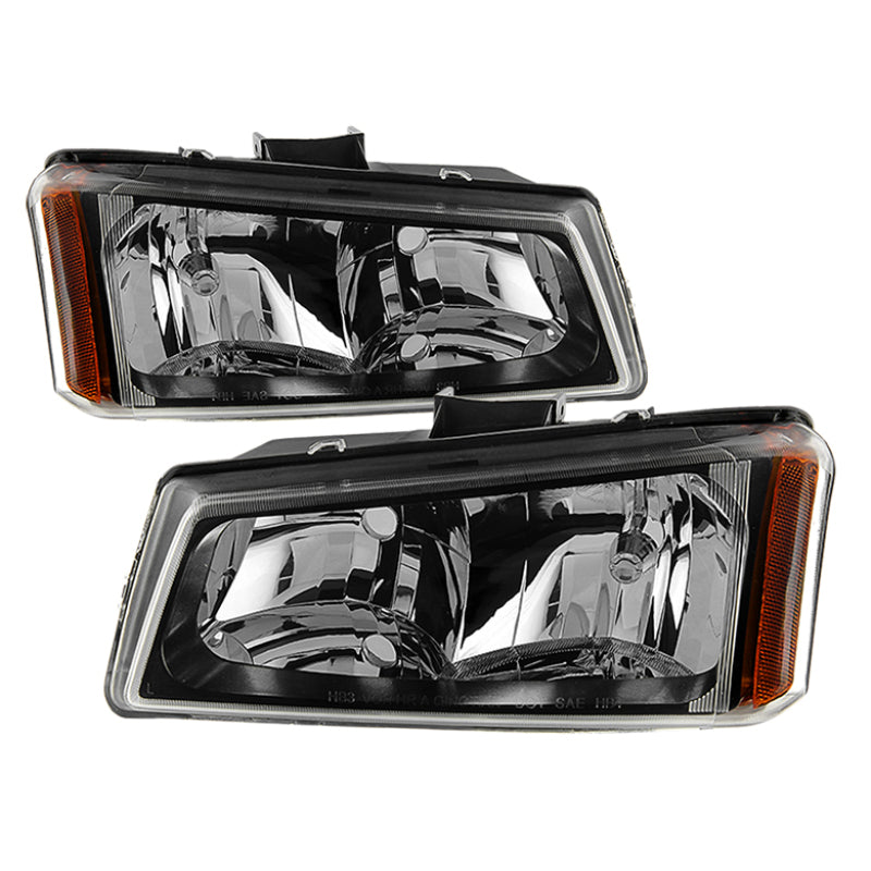 SPYDER Xtune Chevy Silverado 1500/2500/3500 03-06 Crystal Headlights Black HD-JH-CSIL03-BK-AM 5072245 5072245 Photo - Primary