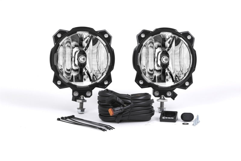 KC HiLiTES 6in. Pro6 Gravity LED Light 20w Single Mount SAE/ECE Driving Beam (Pair Pack System) 91303 91303 Photo - Primary