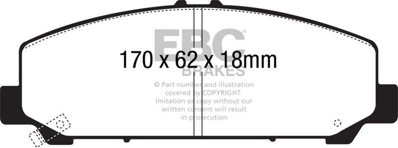 EBC Disc Brake Pad Set DP61808 Photo - Primary