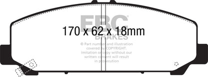 EBC Disc Brake Pad Set DP61808 Photo - Primary