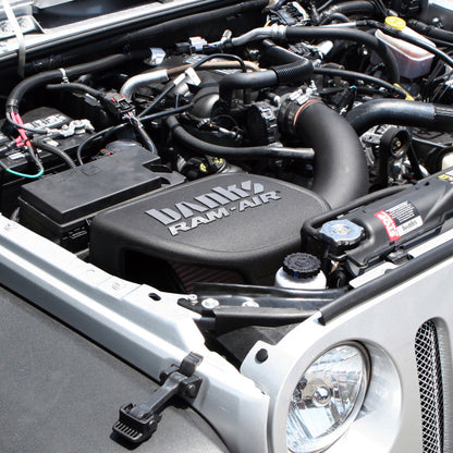 Banks Power 07-11 Jeep 3.8L Wrangler Ram-Air Intake System - Dry Filter 41832-D Photo - Mounted