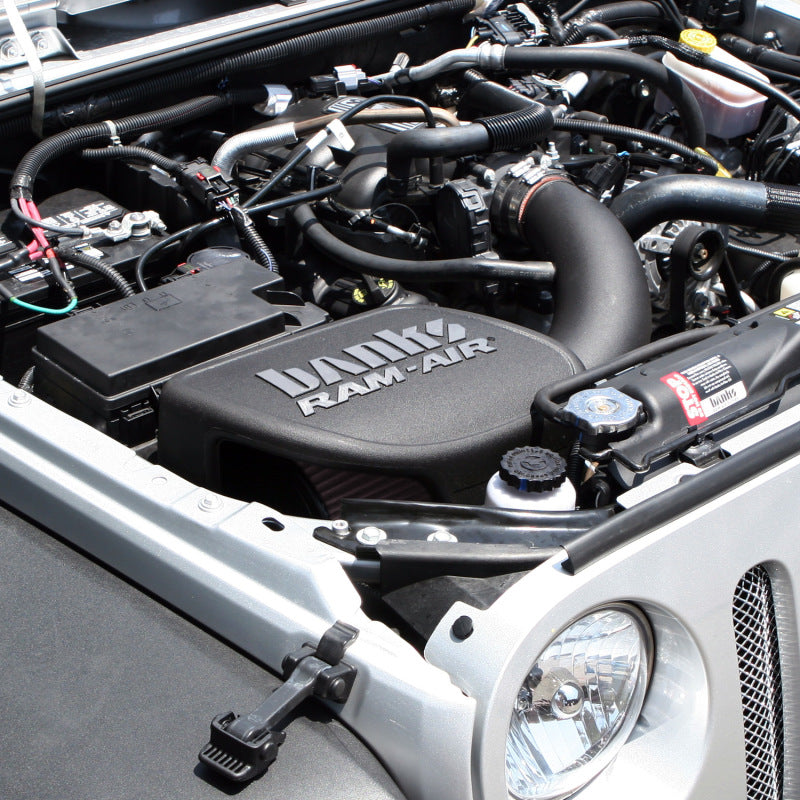 Banks Power 07-11 Jeep 3.8L Wrangler Ram-Air Intake System - Dry Filter 41832-D Photo - Mounted