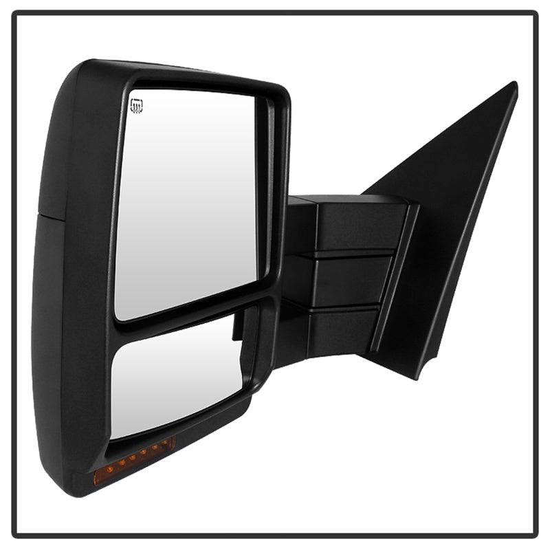 SPYDER Xtune Ford F150 07-14 Power Heated Amber LED Signal Telescoping Mirror Left MIR-FF15007S-PWH-AM-L 9935381 9935381 Photo - Unmounted