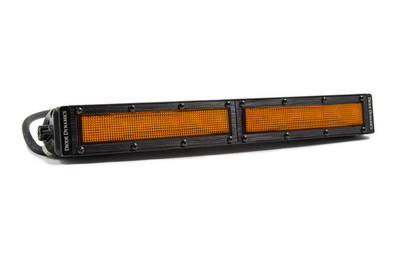 Diode Dynamics 12 In LED Light Bar Single Row Straight - Amber Flood Each Stage Series DD6041S DD6041S Photo - Primary