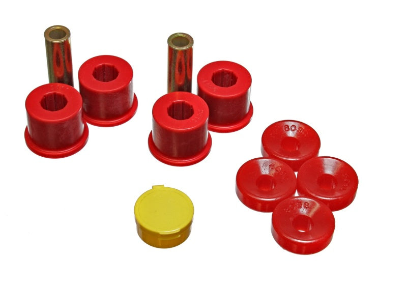 Energy Suspension Shock Upper/Lower Bushing Set Red Honda Civic Si 1999-2000 16.8111R Photo - Primary