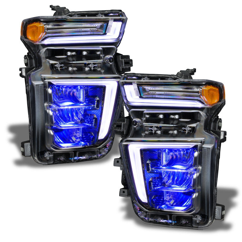 ORACLE Lighting Oracle 20-21 Chevy Silverado HD 2500/3500 RGB Headlight Demon Eye Kit - ColorSHIFT w/o Controller 1453-334 1453-334 Photo - out of package