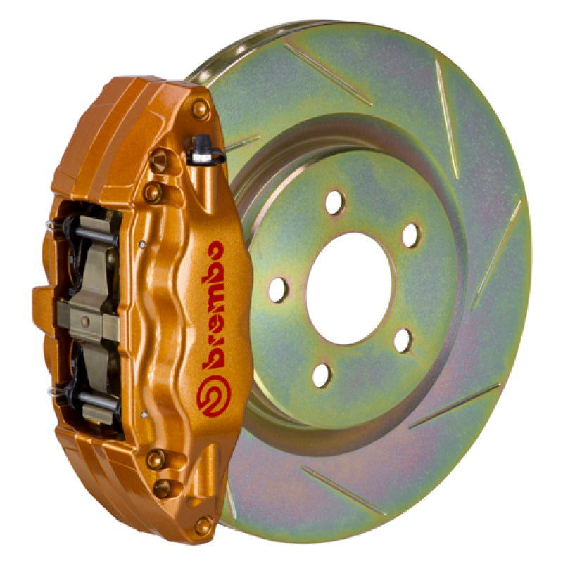 Brembo 15-21 WRX (VA) Front GT BBK 4 Piston Cast 2pc 326 x30 1pc Rotor Slotted Type-1 - Gold 1E5.6003A4 1E5.6003A4 Photo - Primary